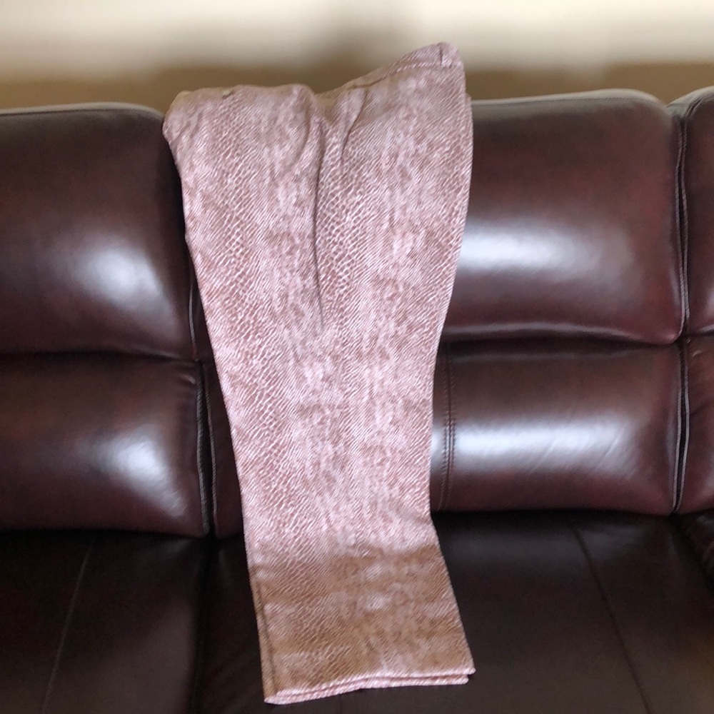 Animal print ankle pants